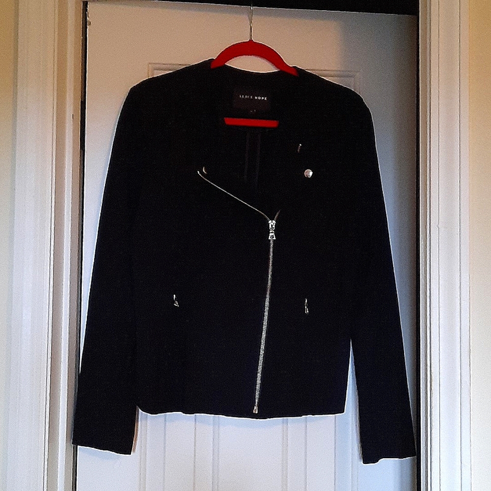 Alice Hope Large Black Zipper Jacket